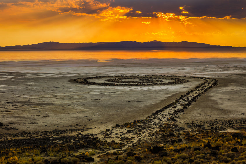 Spiral Jetty at Sunset