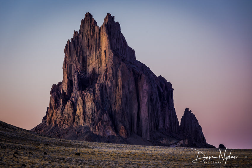 Shiprock Post Sunset