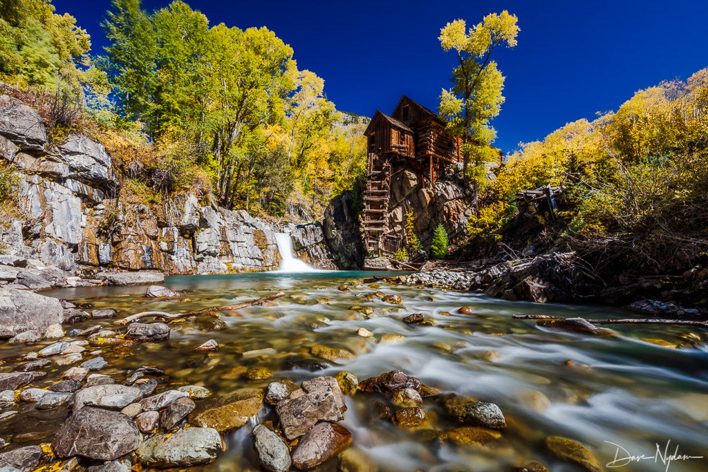 Crystal Mill with Creek Long Exposure as Fine Art Print