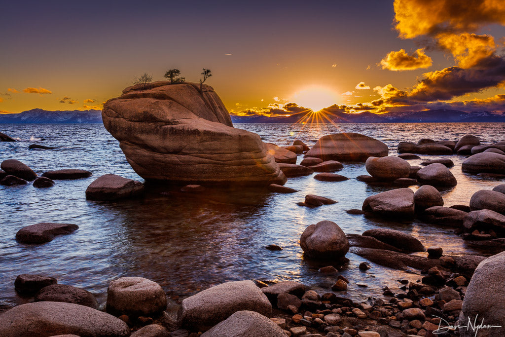 Banzai Rock at Sunset as Limited Edition Fine Art Print