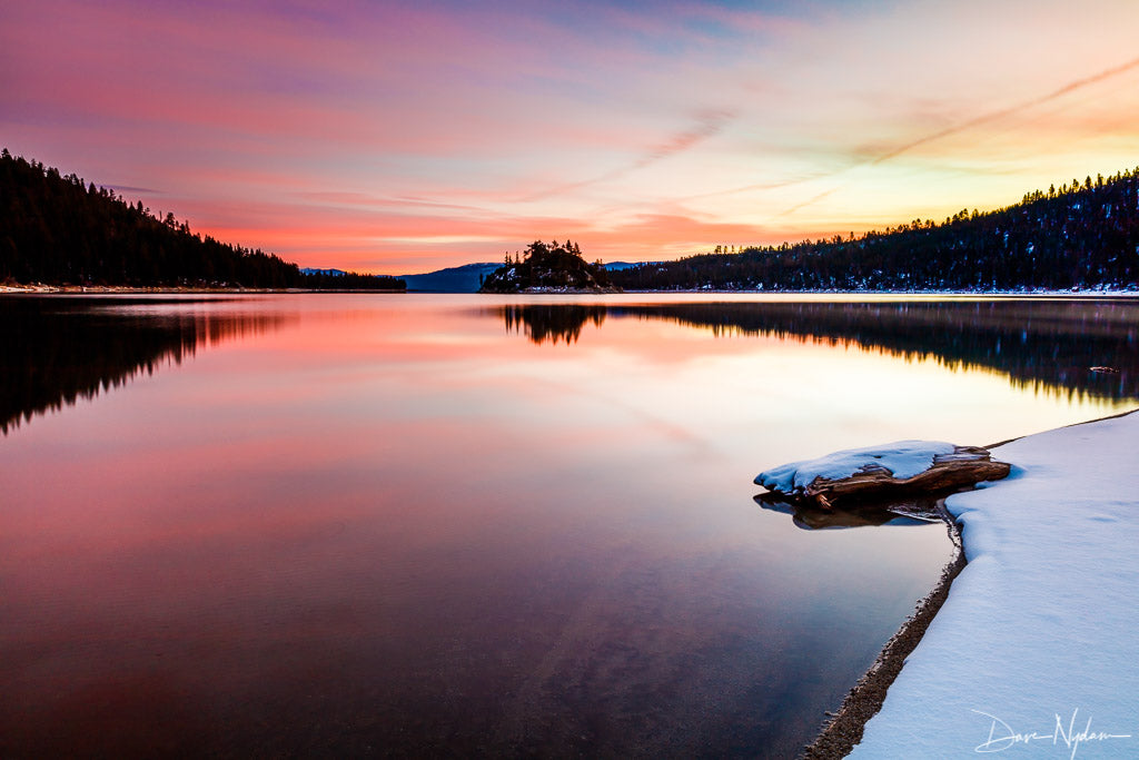 Emerald Bay in Winter Photograph as Fine Art Print