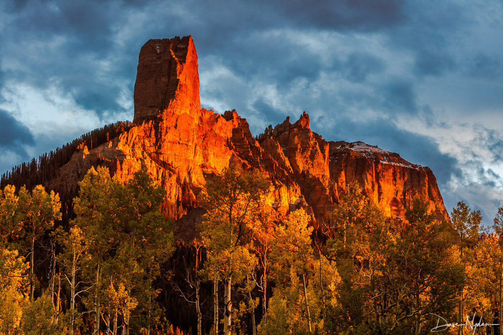 Chimney Mountain at Sunset as Fine Art Print