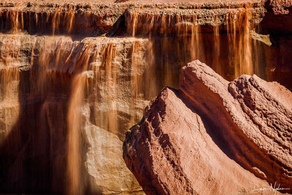 Chocolate Colored Waterfall Photograph as Fine Art Print