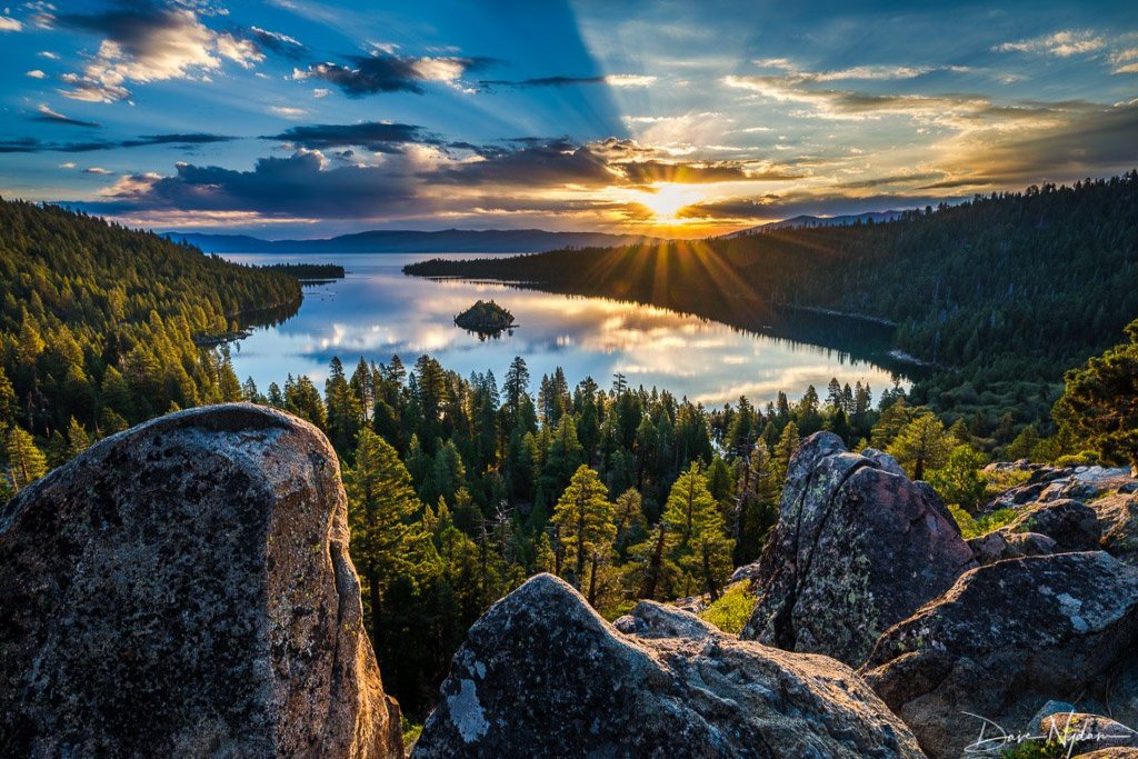 Emerald Bay Sunrise Photograph as Fine Art Print