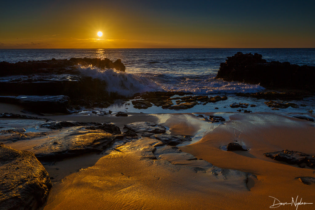 Sandy Beach Sunrise Photograph as Limited Edition Fine Art Print