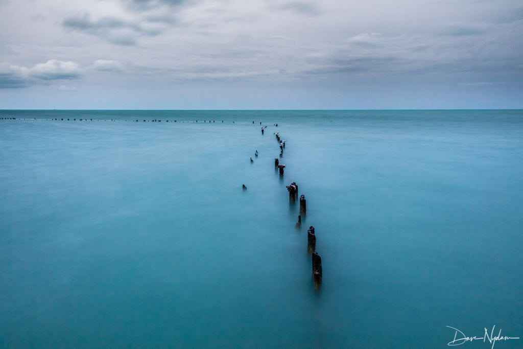 Pier Leading to Ocean Horizon Limited Edition Photograph as Fine Art Print