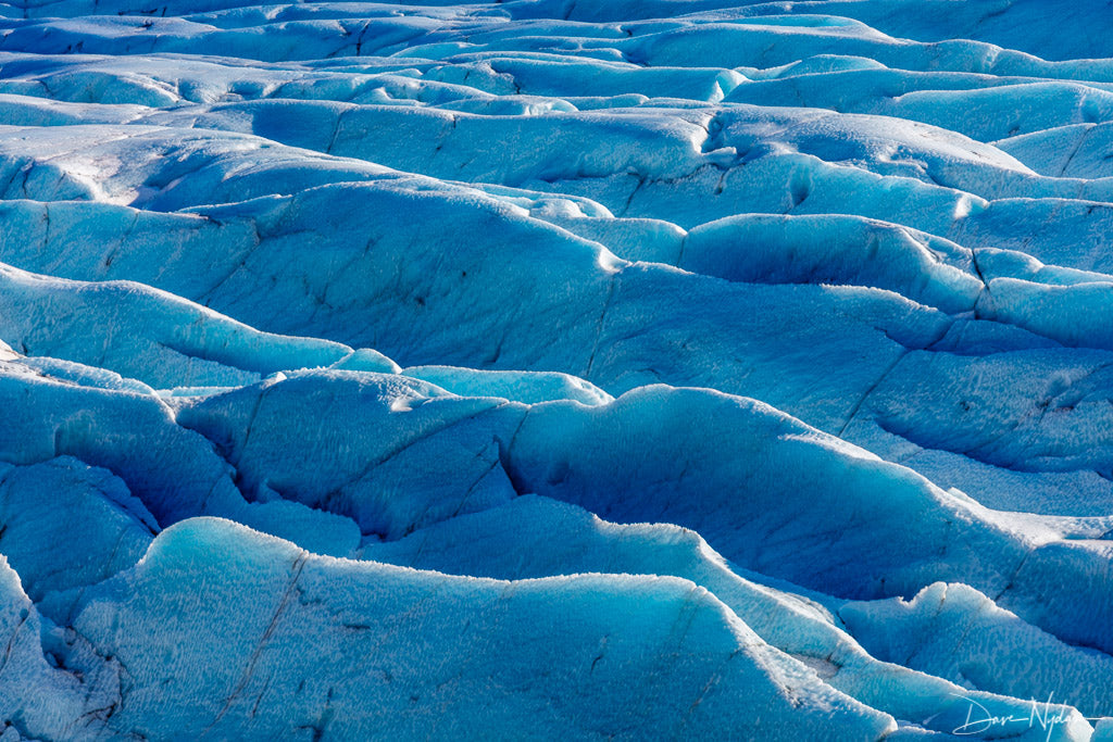 Layers of Blue Glaciers Photograph as Fine Art Print