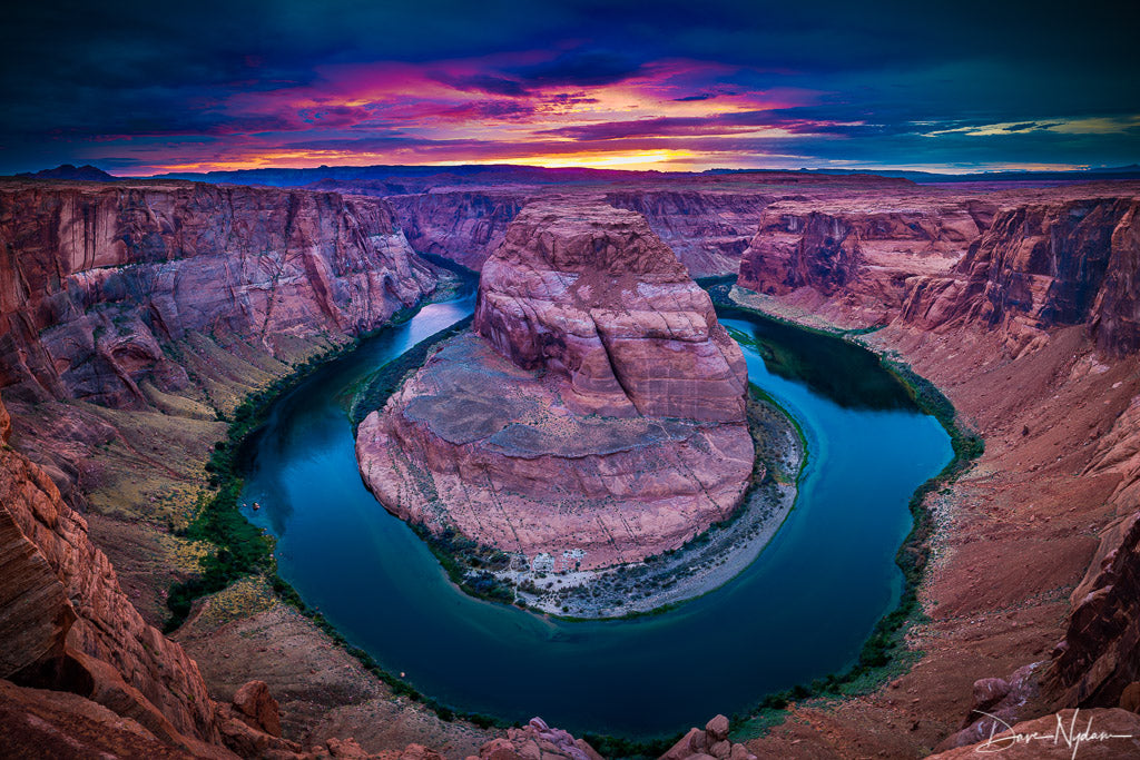 Horseshoe Bend Sunset Photograph as Limited Edition Fine Art Print