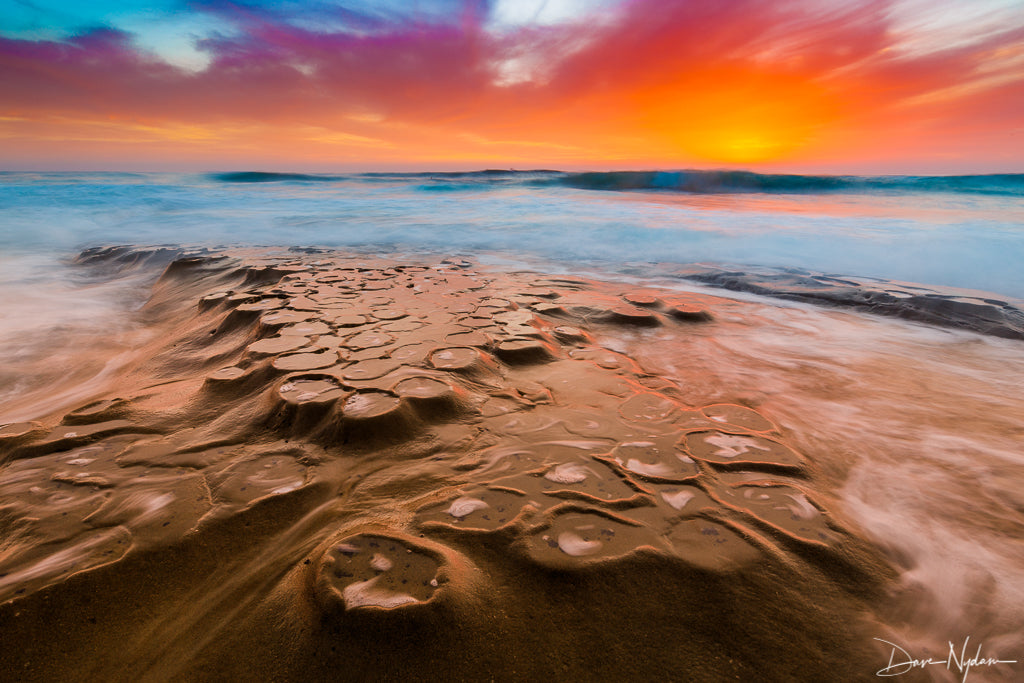 Tide Pools at Sunset Photograph as Limited Edition Fine Art Print