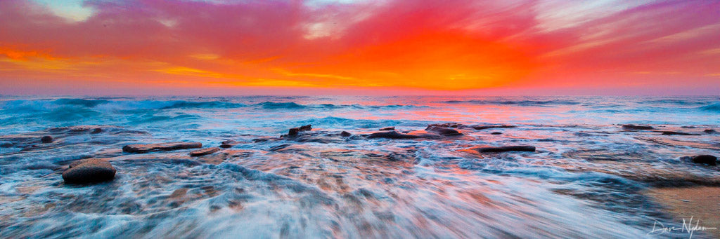 Sunset at La Jolla as Fine Art Panoramic Print