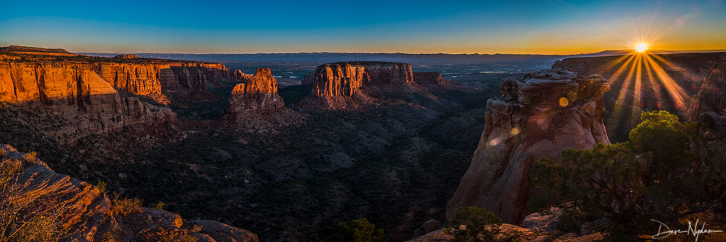 Sunrise over Grand View in Colorado National Monument