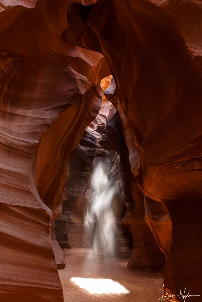 Light in the Shape of a Guardian in Slot Canyon Limited Edition Photograph as Fine Art Print