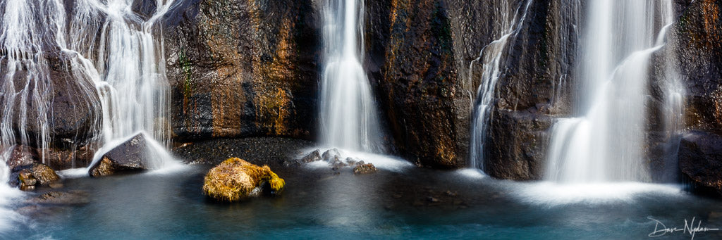 Three Waterfalls Long Exposure Photograph as Fine Art Print